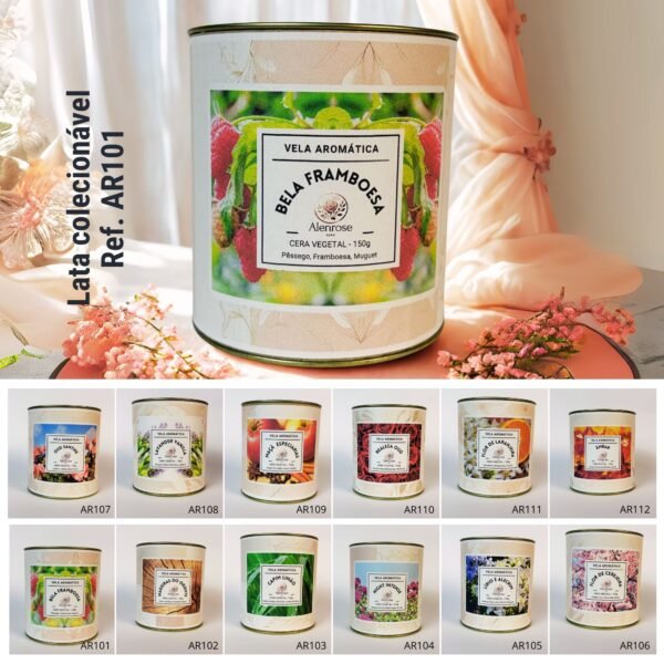 Vela Aromática Bela Framboesa Alenrose