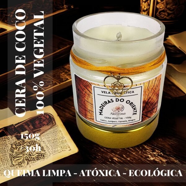 Vela Aromática Madeiras do Oriente Alenrose