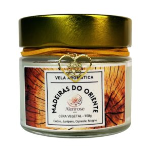 Vela Aromática Madeiras do Oriente - Alenrose Home
