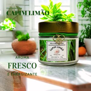 Vela Aromática Capim Limão