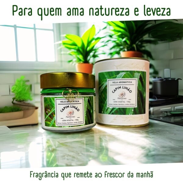 Vela Aromática Capim Limão