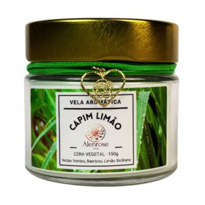 Vela Aromática Capim Limão - Alenrose Home