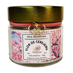 Vela Aromática Flor de Cerejeira - Alenrose Home