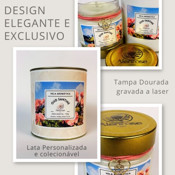 Vela Aromática Oud Santine