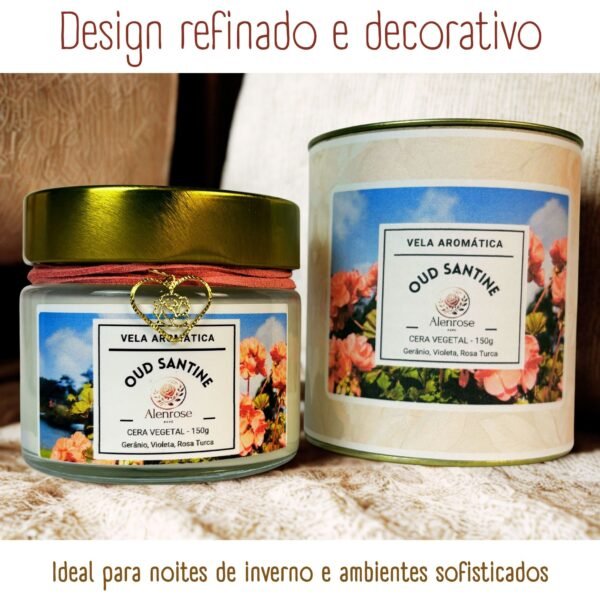 Vela Aromática Oud Santine
