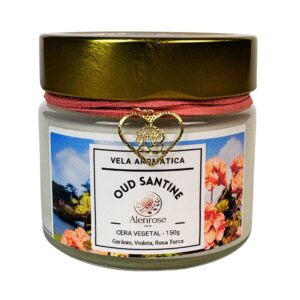 Vela Aromática Oud Santine - Alenrose Home
