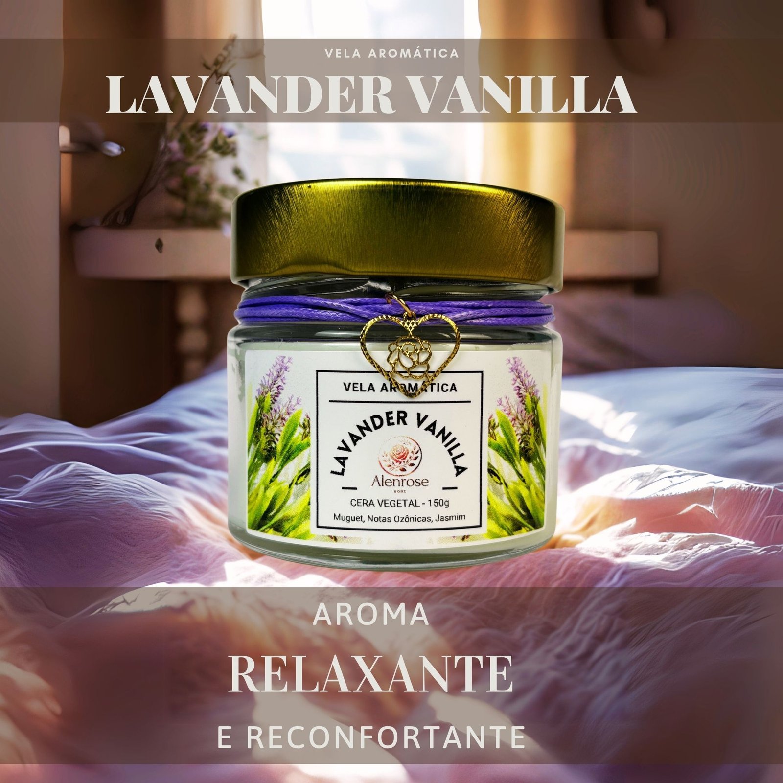 Vela Aromática Lavander Vanilla