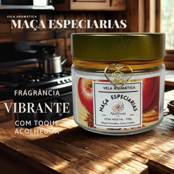 Vela Aromática Maçã e Especiarias