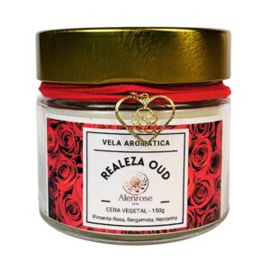 Vela Aromática Realeza Oud - Alenrose Home