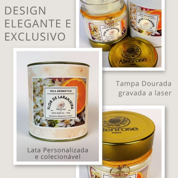 Vela Aromática Flor de Laranjeira