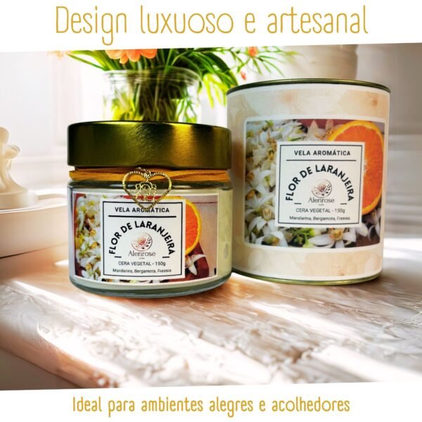 Vela Aromática Flor de Laranjeira