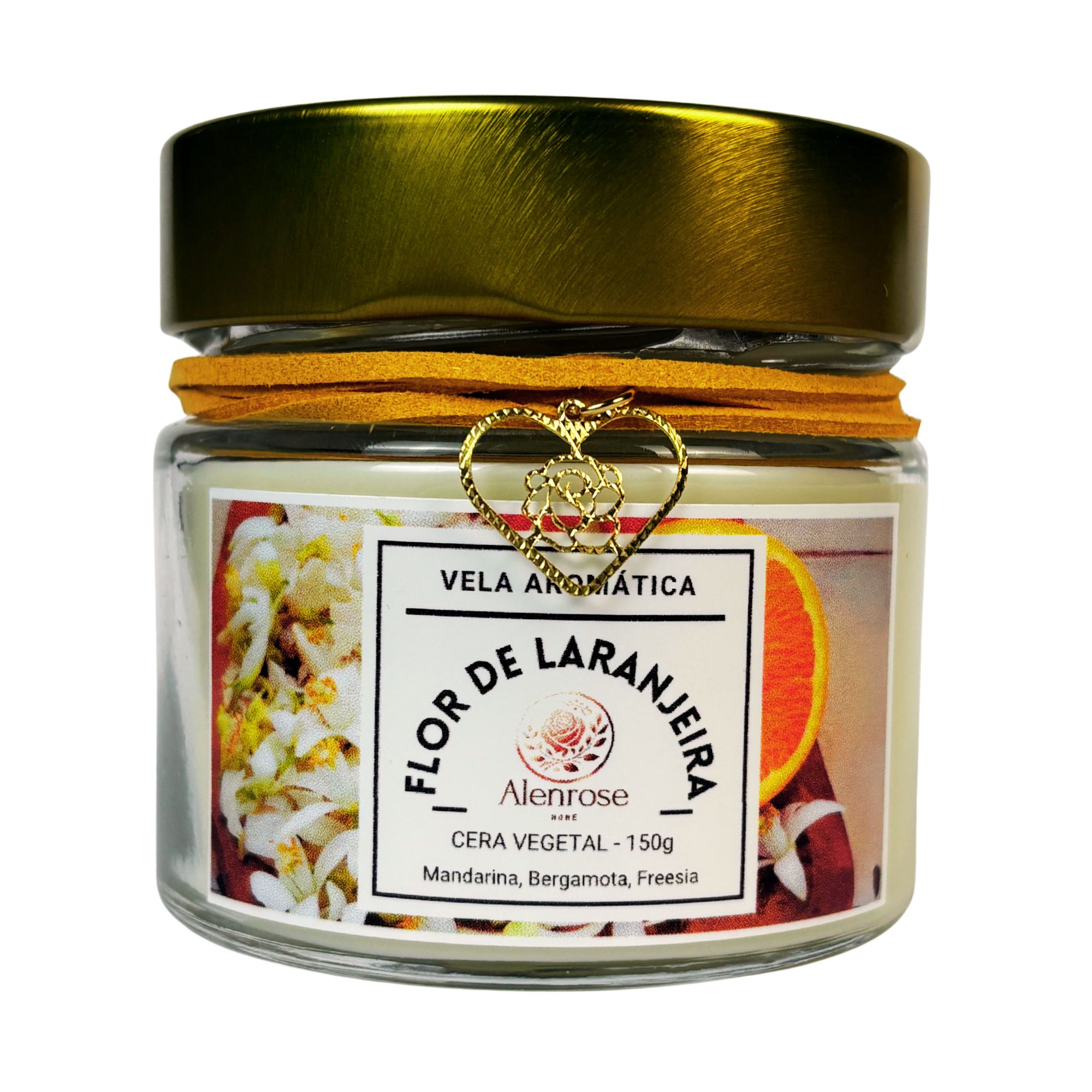 Vela Aromática Flor de Laranjeira - Alenrose Home
