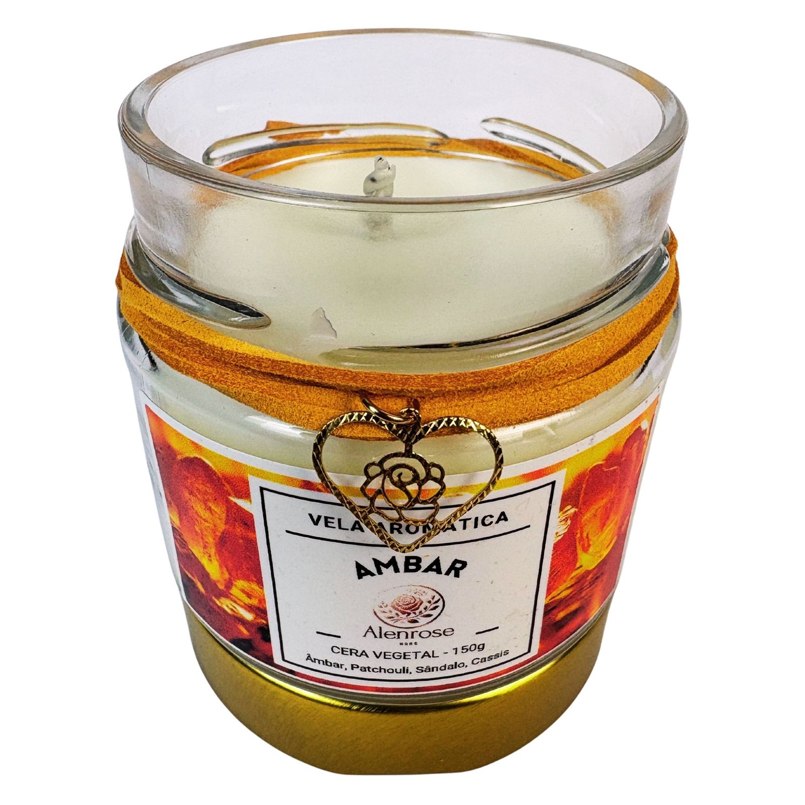 Vela Aromática Âmbar, Palo Santo e Benzoim