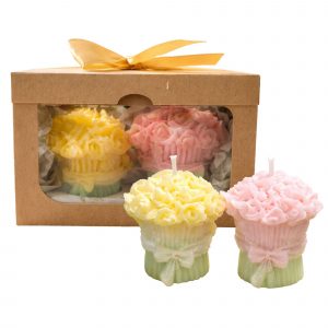 Vela aromática kit 2 buquês