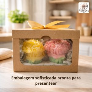 Vela aromática kit 2 buquês