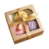 Kit 3 Velas Aromáticas Decorativas Flores Ornamentais Artesanais em Cera Vegetal de Coco para Decoração e Presente