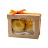 Kit 2 Velas Aromáticas Decorativas Girassóis Artesanais em Cera Vegetal de Coco para Decoração e Presente